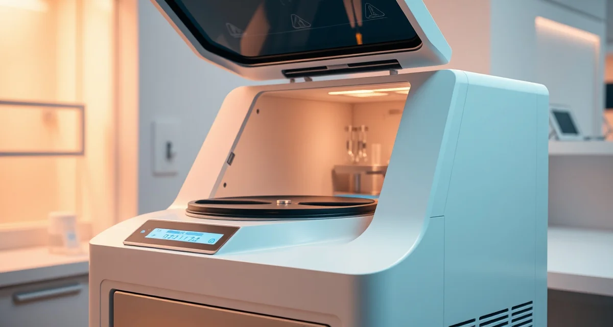 Advanced PRP centrifuge technology for hair loss treatment Emcyte PRP centrifuge with dual-spin protocol for advanced hair restoration platelet concentration preparation