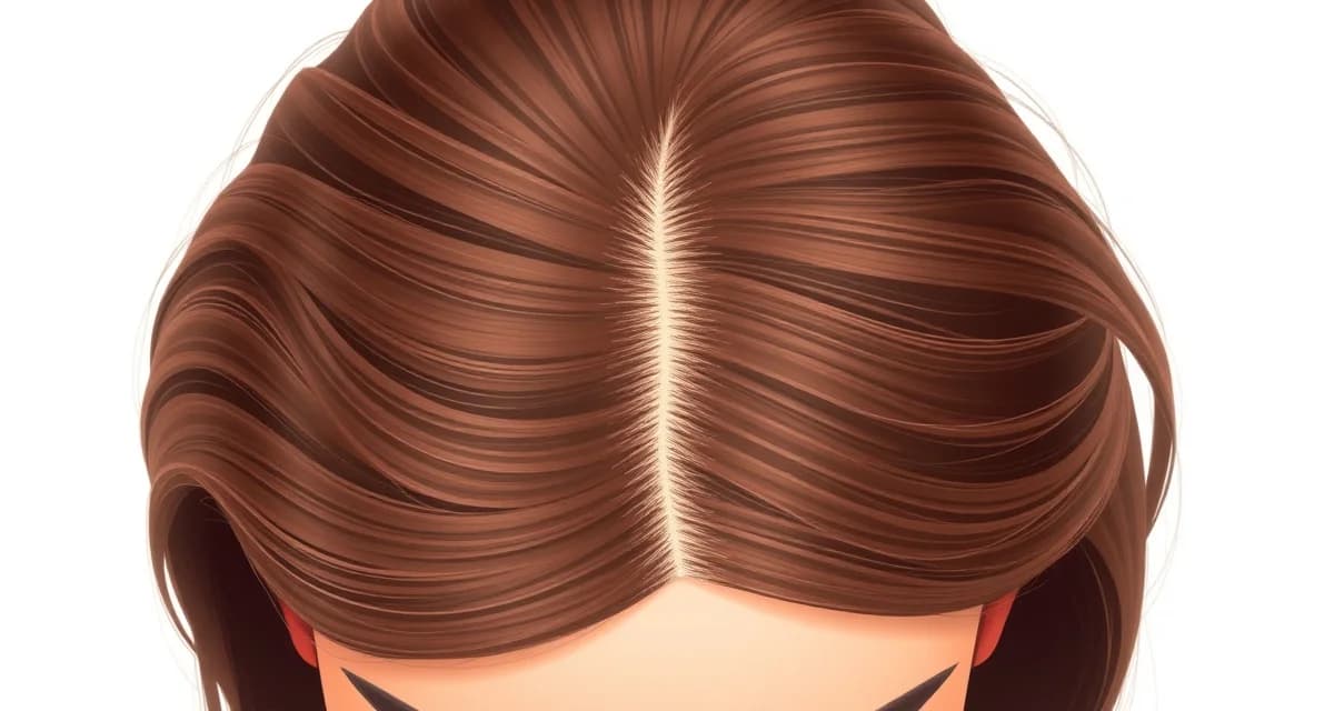 Female pattern hair loss diffuse thinning distribution Illustration showing diffuse hair thinning pattern in women's hair loss across the top scalp while maintaining the frontal hairline.