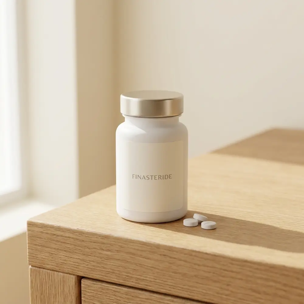 Finasteride treatment bottle